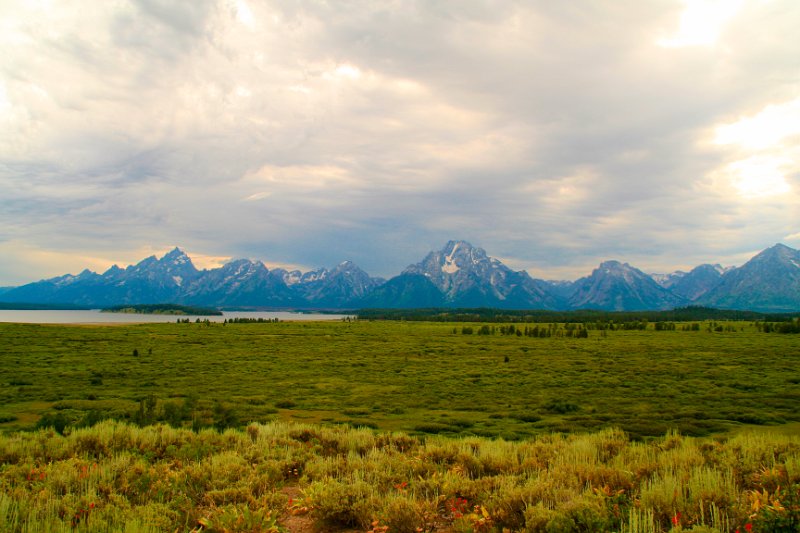 Trip (70)-2.jpg - A view of the Grand Tetons as the sun begins to set.